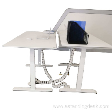 Electric height adjustable computer desk new design handset